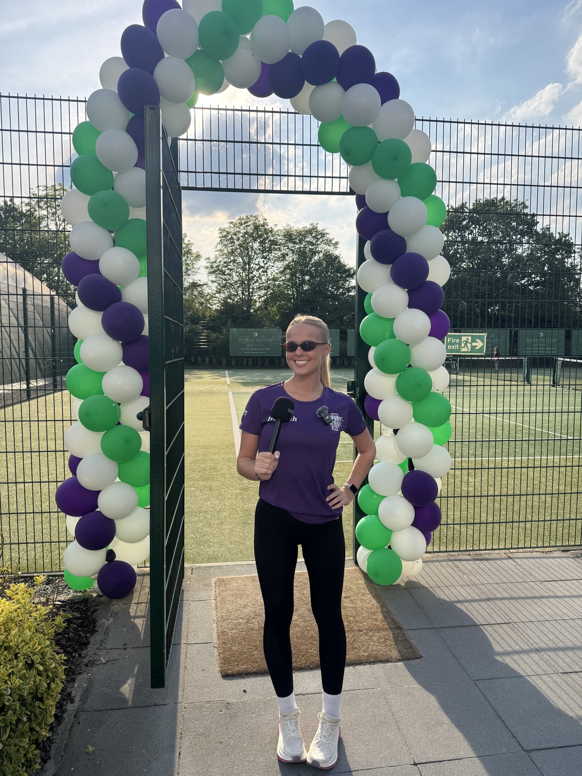 Hannah White presenting at the New Life Special Care Babies Charity Sportathon