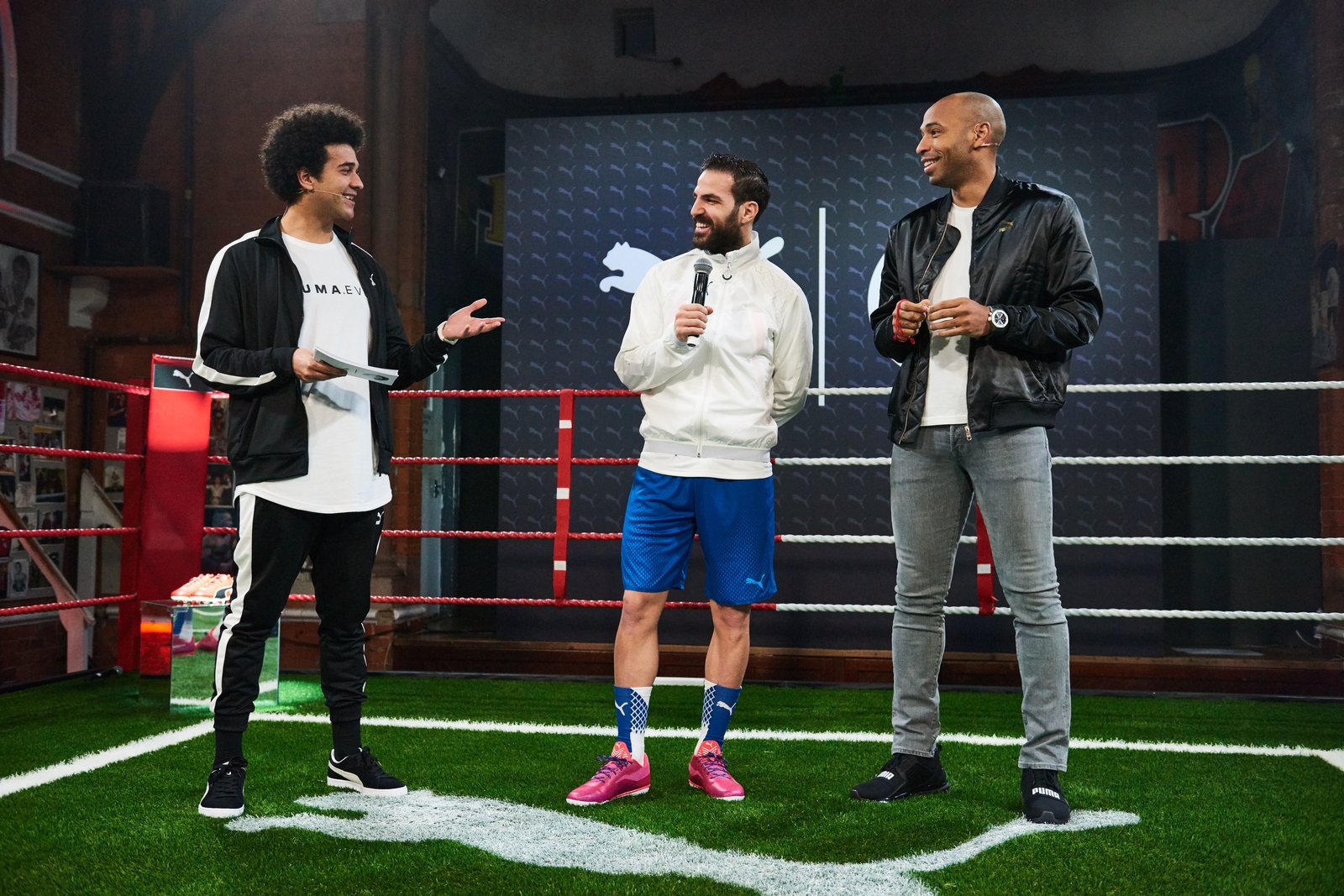 James Sherwood hosting a Puma brand event