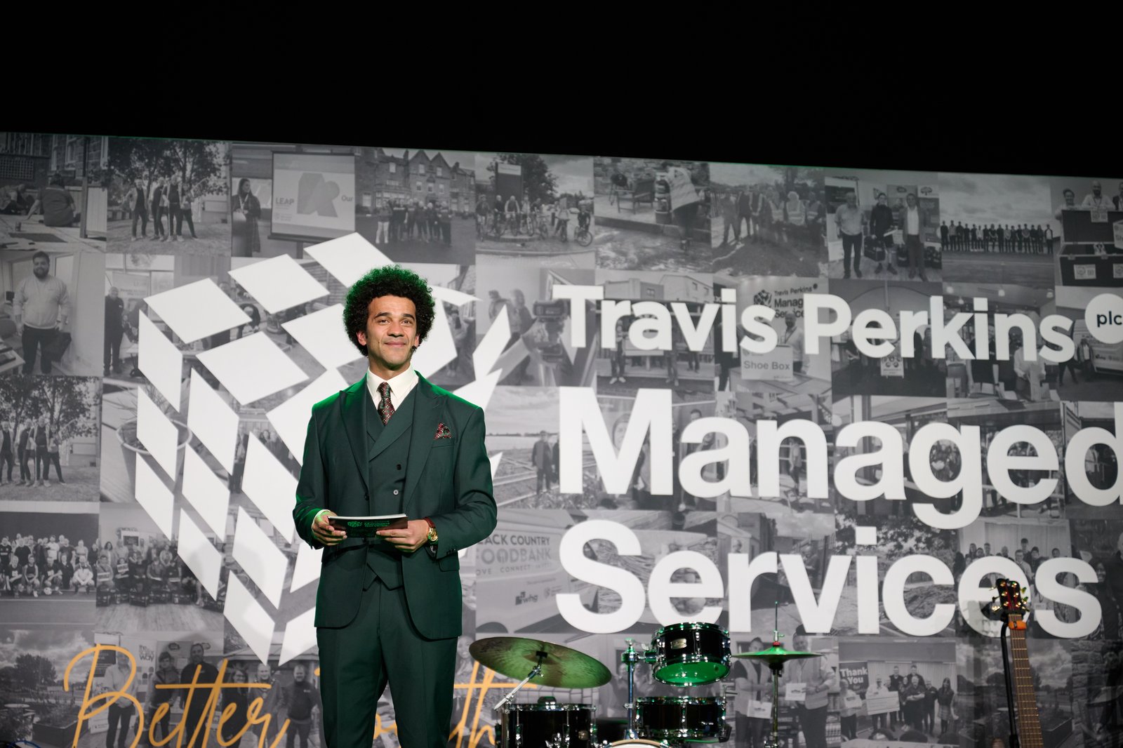 James Sherwood hosting the Travis Perkins Managed Services event