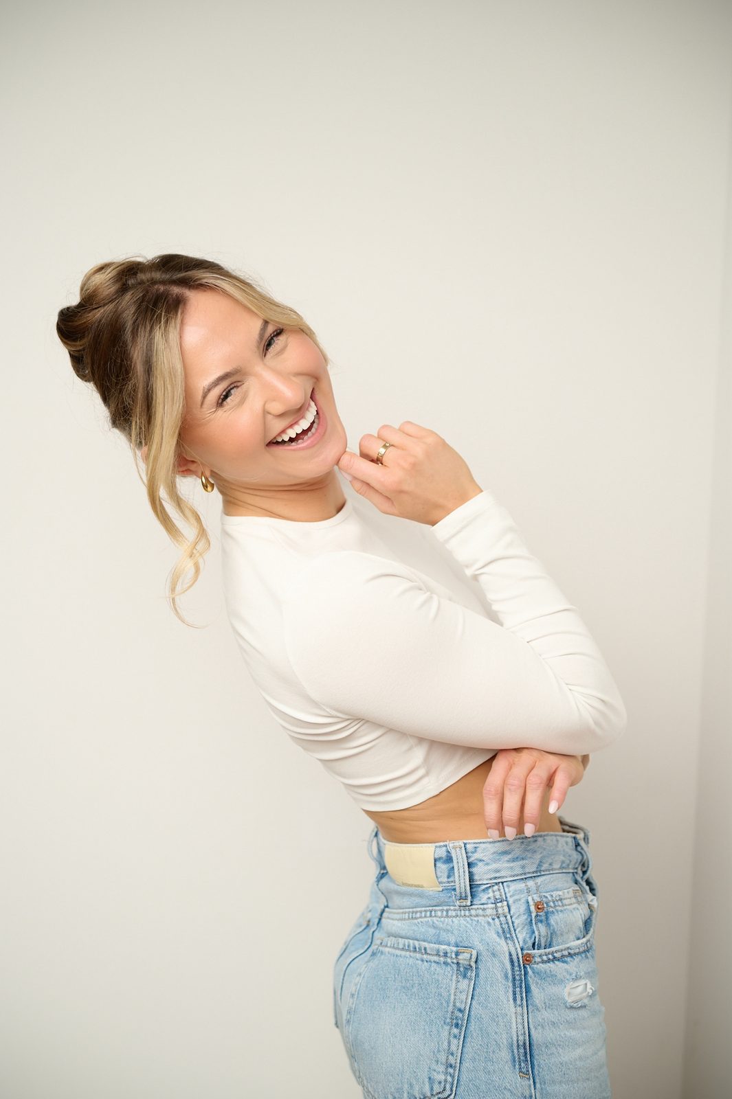 Latasha Arnone smiling, studio portrait